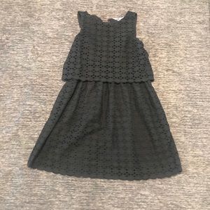 Black Eyelet Dress
